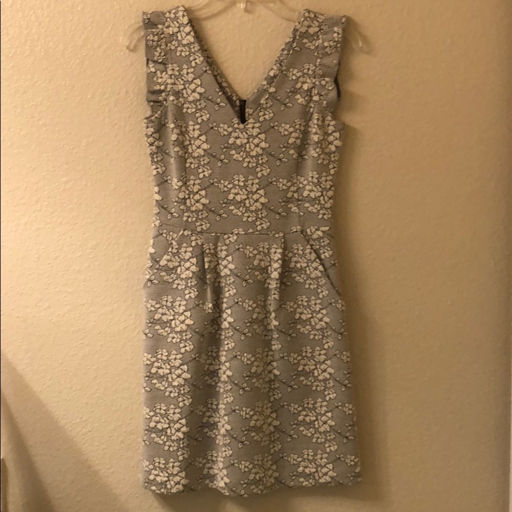 Black and white dress from Anthropologie
